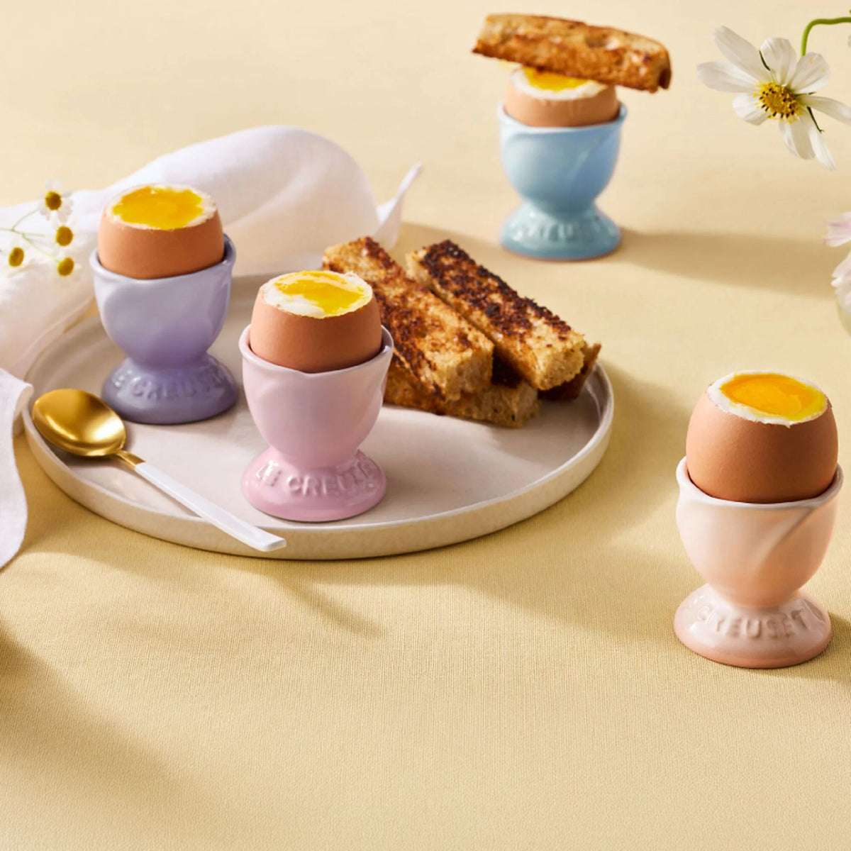 Petal Egg Cups, Set of 4