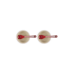 Condiment Pot with Spoon, Set of 2