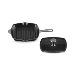 Traditional Square Skillet Grill and Panini Press Set