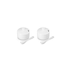 Condiment Pot with Spoon, Set of 2